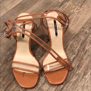 Clear Beige Zara Heels